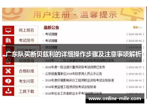 广东队买断贝兹利的详细操作步骤及注意事项解析