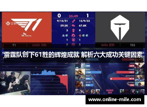 雷霆队创下61胜的辉煌成就 解析六大成功关键因素